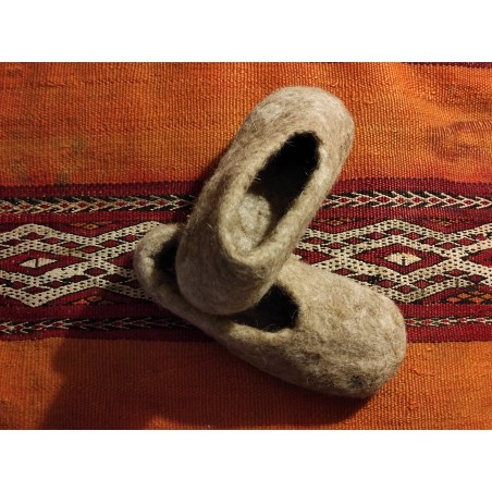 boiled wool slippers with...