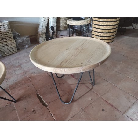 table ronde plateau en bois...
