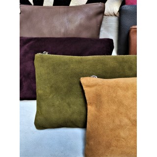 leather or suede pouch