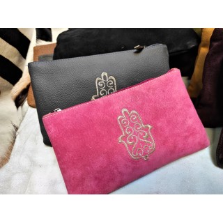 leather or suede pouch