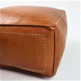 square moroccan leather...