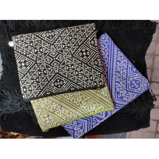 zippered pouch in Moroccan...