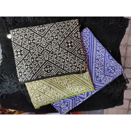 zippered pouch in Moroccan...