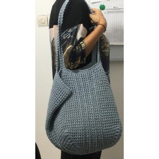 hand made crochet tote bag